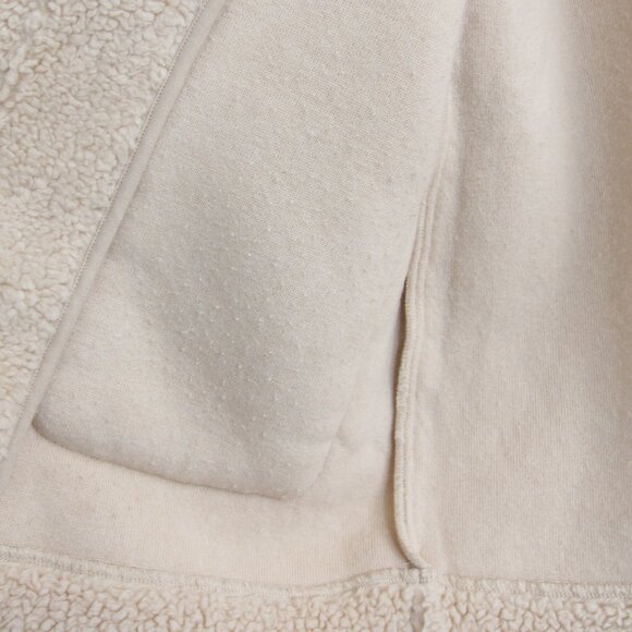 & Other Stories Faux Shearling Coat Light Beige Cream Wool Teddy Size Small - Picture 13 of 16